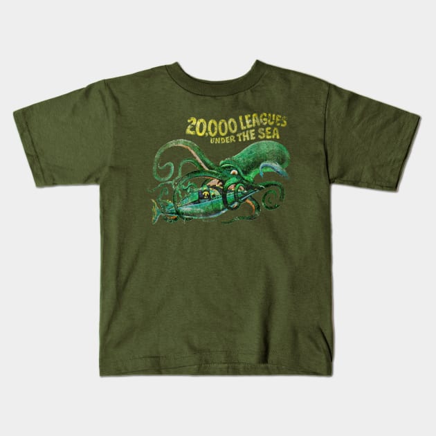 20,000 Leagues Under The Sea Kids T-Shirt by The Dept. Of Citrus